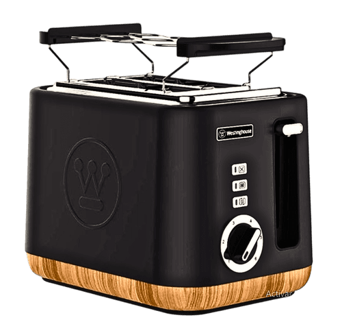 TOSTADOR DE ACERO INOXIDABLE NEGRO - WHESTINGHOUSE